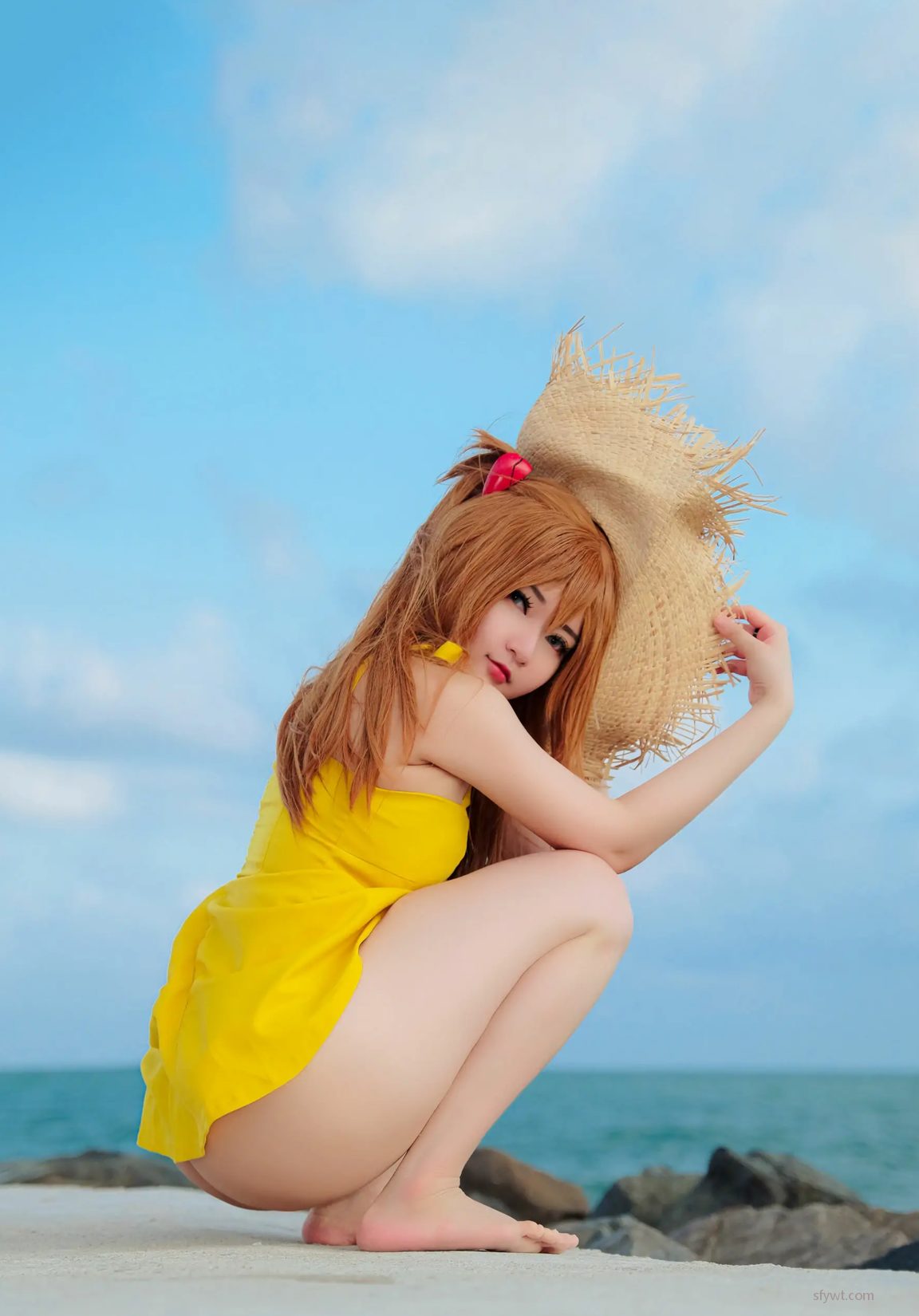 (27P) Godzilla ͼ ģcoserд @Potato CoserС Yellow Asuka Dress 1ҳ